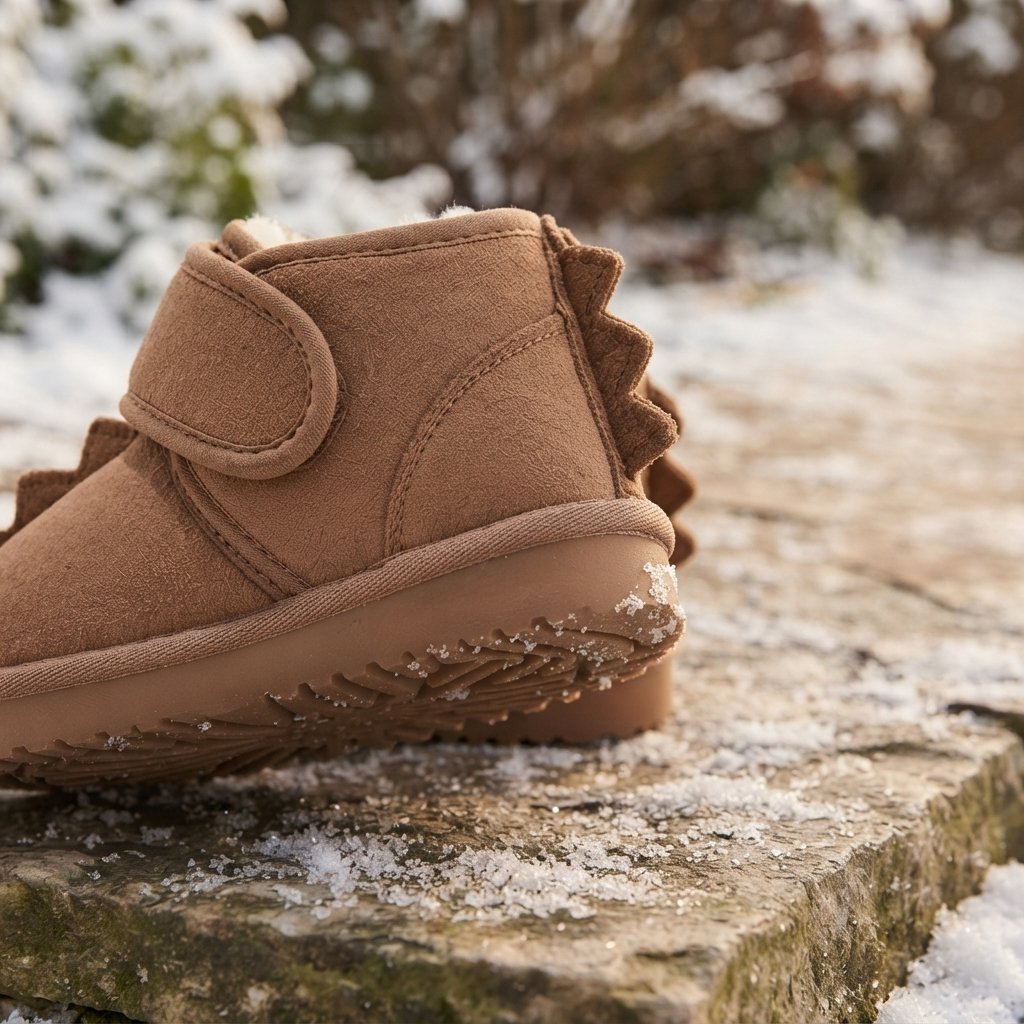 Kids Dinosaur Snow Boots with Insulated Lining