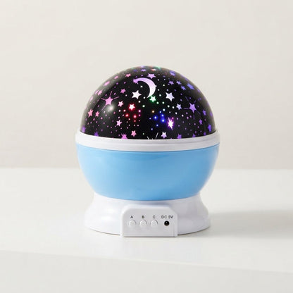 Rotating Star Projector Night Light with Four LED Colors