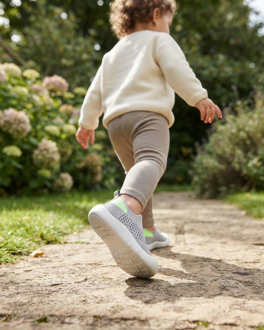 Kids Slip-On Mesh Trainers with Heel Pull Tab