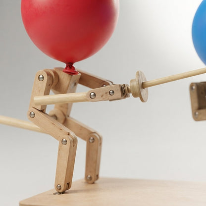 Wooden Balloon Fencing Game for Two Players