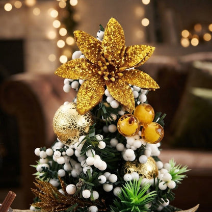 Decorated Mini Christmas Trees, Set of 3 – 30 cm