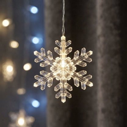 Snowflake LED Curtain Lights, 3.2 m