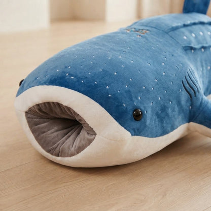 Whale Shark Plush Toy, Blue with White Spots