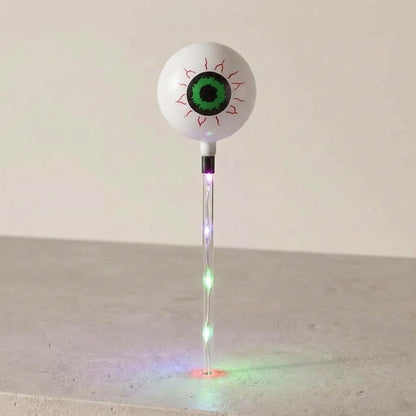 Halloween Eyeball Garden Stake Lights with LED Acrylic Stakes – Set of 6