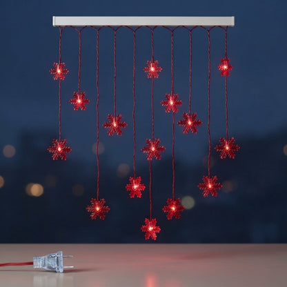Snowflake LED Curtain Lights, 3.2 m