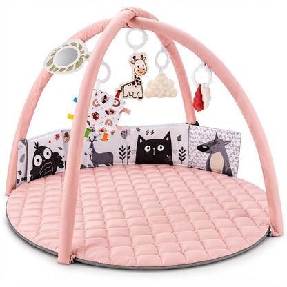 Baby Play Gym with Padded Arches and 6 Hanging Toys
