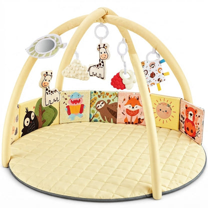 Baby Play Gym with Padded Arches and 6 Hanging Toys
