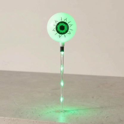Halloween Eyeball Garden Stake Lights with LED Acrylic Stakes – Set of 6