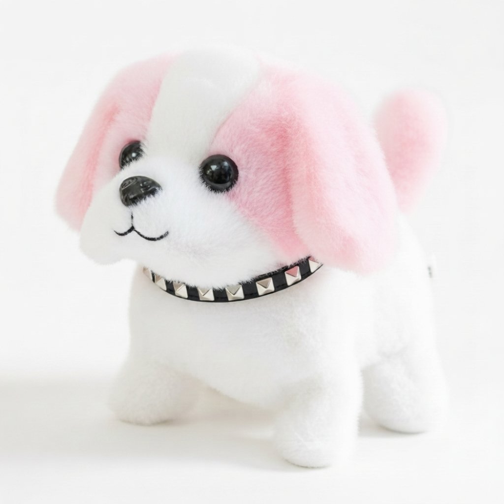 Interactive Robot Puppy with Plush Coat, Walking and Barking