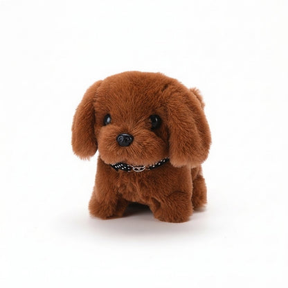 Interactive Robot Puppy with Plush Coat, Walking and Barking