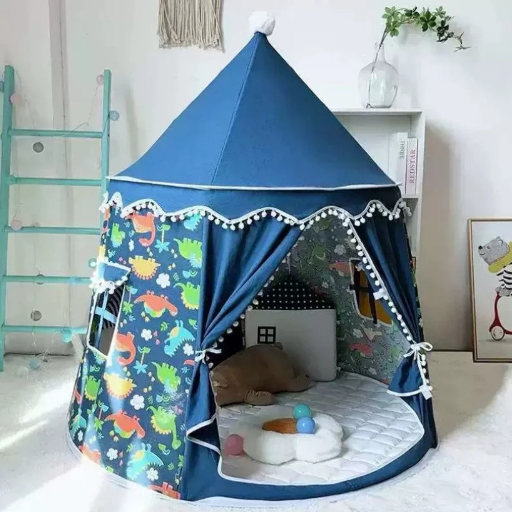 Kids Indoor Teepee Play Tent with Support Poles