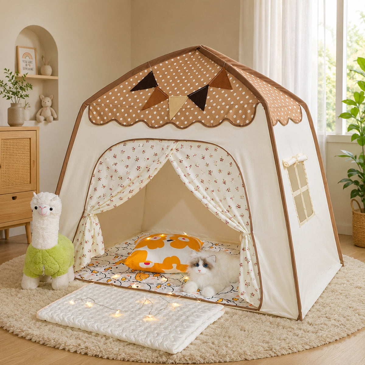 Kids Canopy Play Tent with Fibreglass Rods