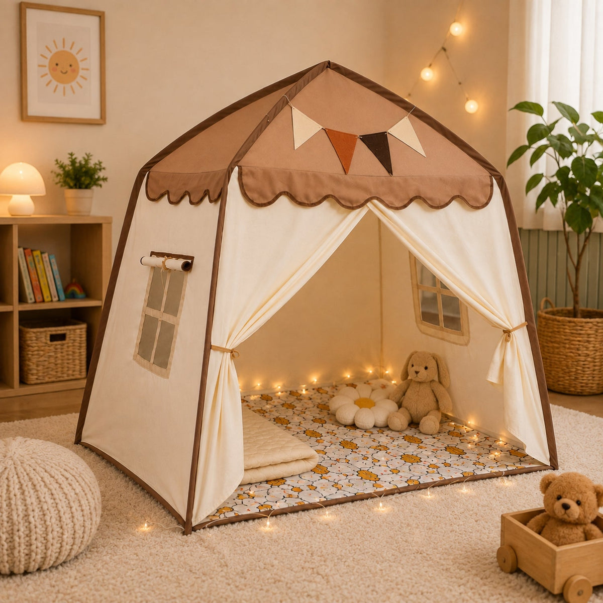 Kids Canopy Play Tent with Fibreglass Rods