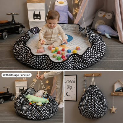 Quilted Baby Play Mat with Farm Maze Print, 150 cm