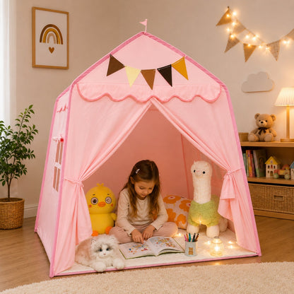 Kids Canopy Play Tent with Fibreglass Rods, Pink