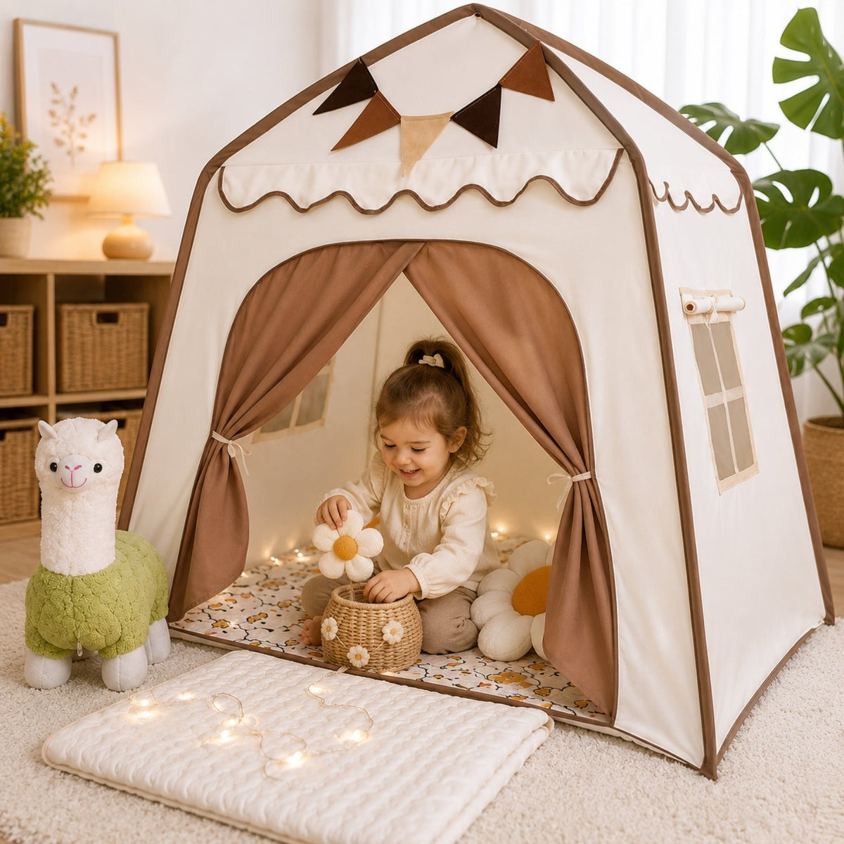Kids Canopy Play Tent with Fibreglass Rods