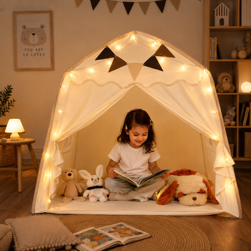 Kids Canopy Play Tent with Fibreglass Rods