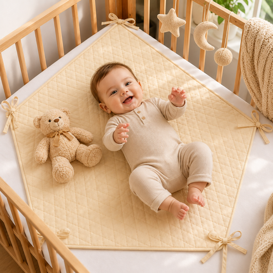 Quilted Cotton Floor Mat for Play Tent