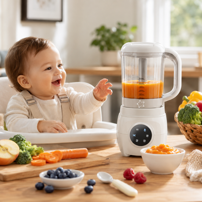 Baby Food Maker with Steam and Blend Functions, Gray