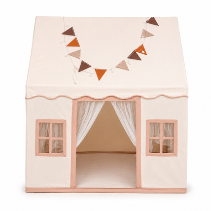Kids Cotton Playhouse Tent with Plastic Support Poles