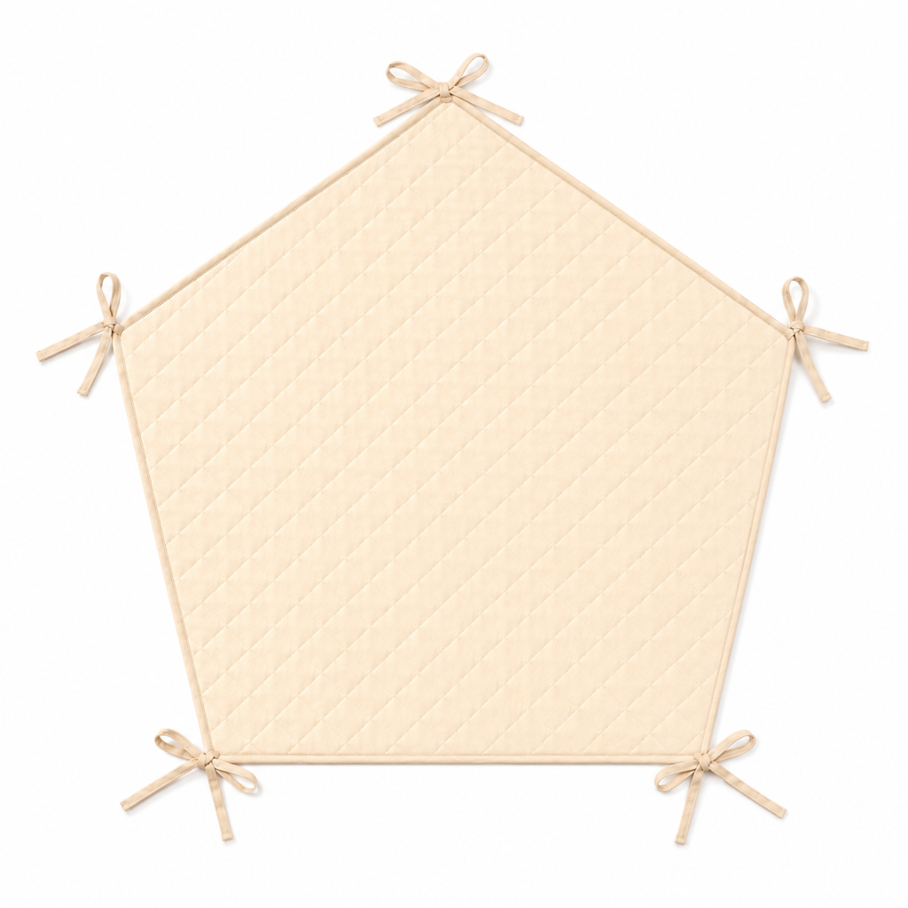 Quilted Cotton Floor Mat for Play Tent