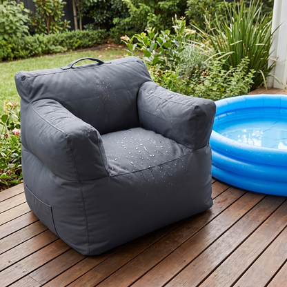 Outdoor Kids Bean Bag Cover in Olefin with Gift Bag, Sage