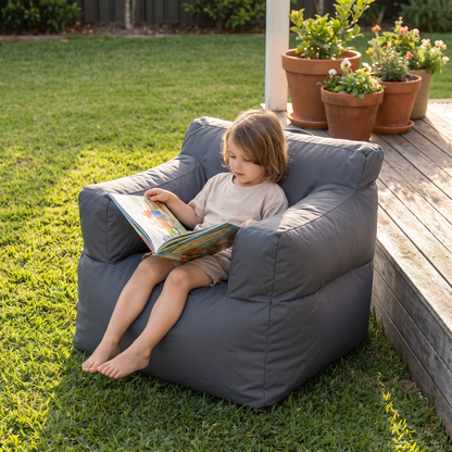 Outdoor Kids Bean Bag Cover in Olefin with Gift Bag, Sage
