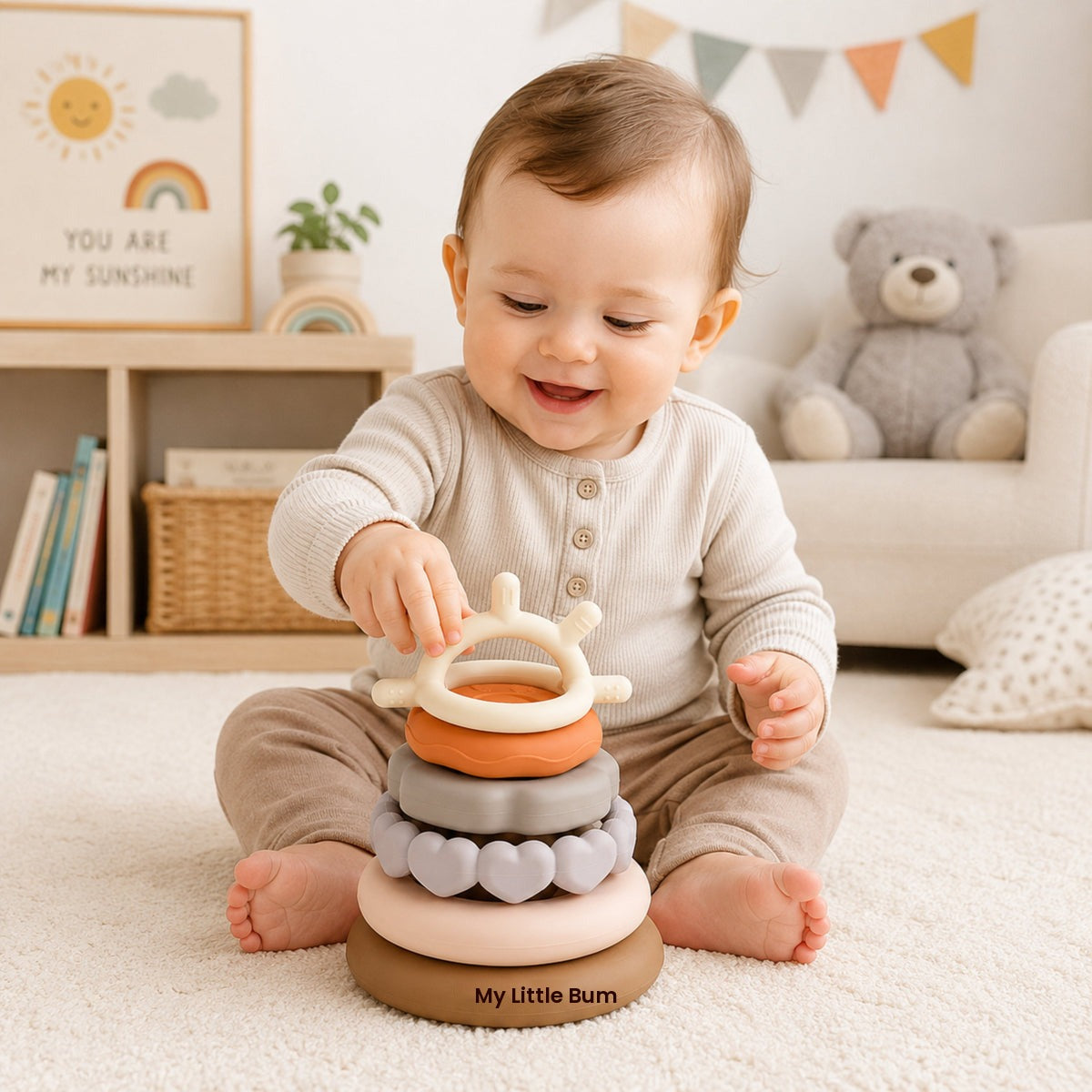 Silicone Stacking Teether Rings