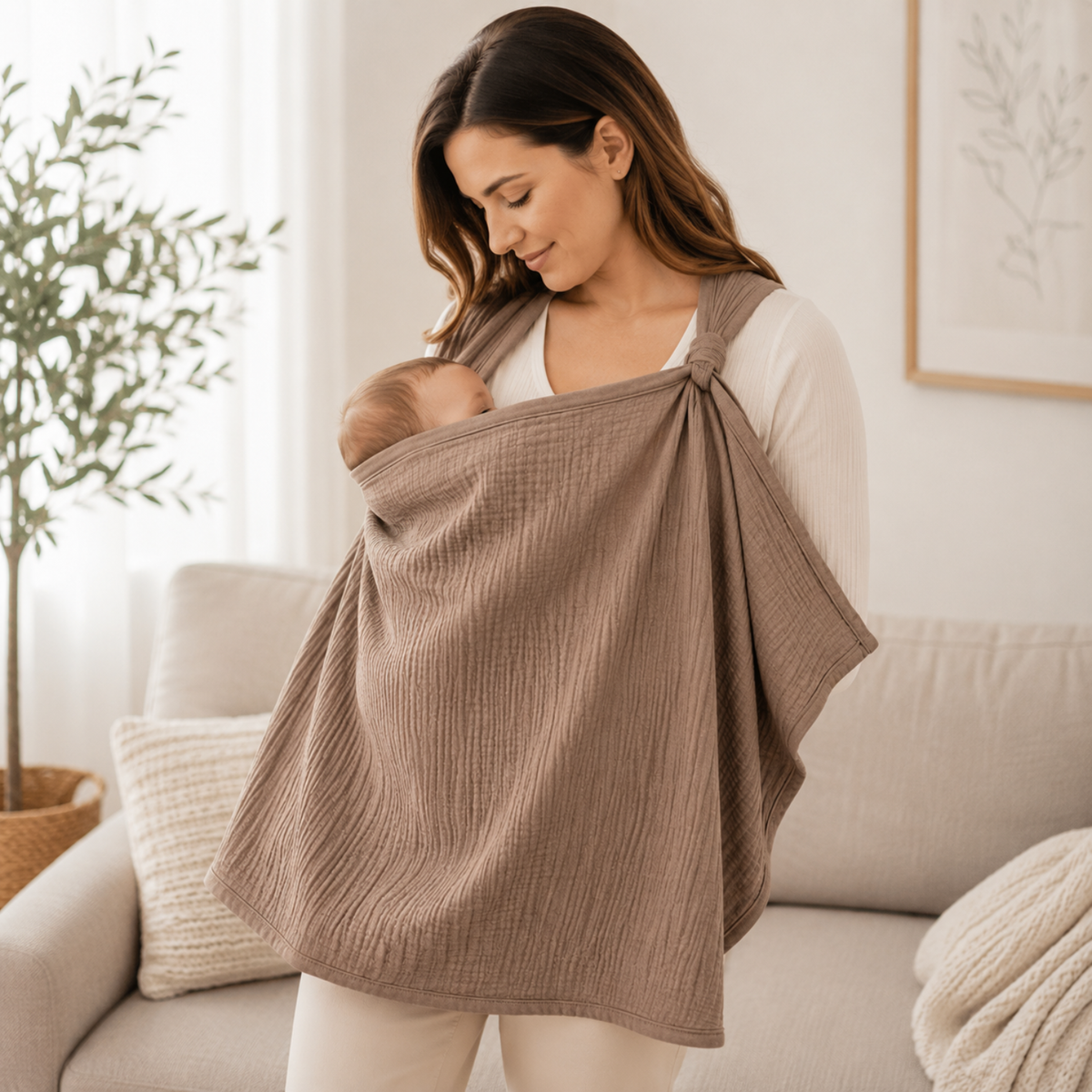 Gauze Nursing and Stroller Cover