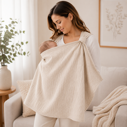 Gauze Nursing and Stroller Cover