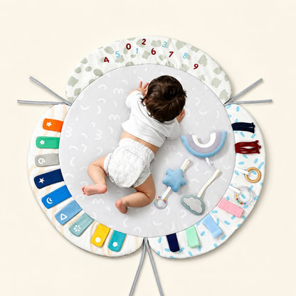 Baby Play Gym and Activity Mat with Hanging Toys and Play Arches